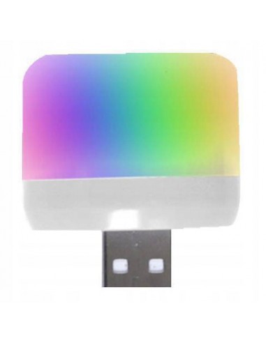 LAMPKA LED RGB Tęczowa USB TYP-C Telefon Tablet