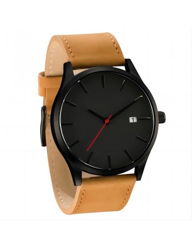 Zegarek Elegancki UNISEX KWARCOWY Casual ekoskóra WYGODNY PASEK Brązowy