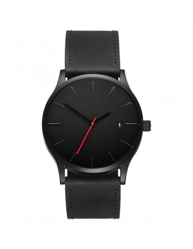 Zegarek Elegancki UNISEX KWARCOWY Casual ekoskóra WYGODNY PASEK Czarny