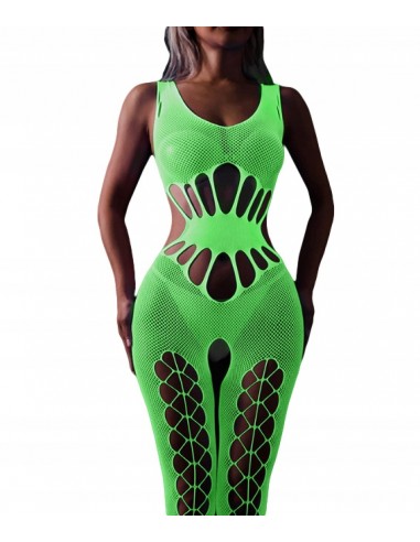 Bodystocking ŚWIECĄCE W CIEMNOŚCI Siateczka z DZIURKĄ Seksowne UNIWERSALNE