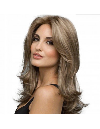BLOND PERUKA GRZYWKA włosy JAK NATURALNE 249w