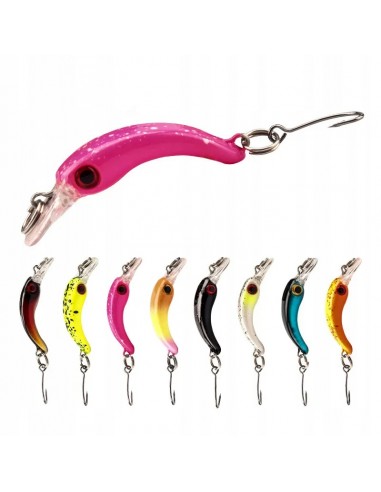 ZESTAW 8x Wobler Przynęta MINNOW WĘDKARSKA SZCZUPAK SANDACZ Okoń 1.5g 4cm