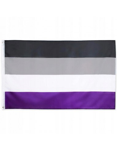 FLAGA TĘCZOWA LGBT DUŻA 90x150cm ASEKSUALNOŚĆ F10