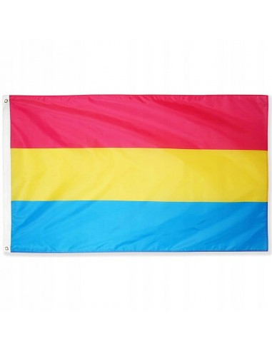FLAGA TĘCZOWA LGBT DUŻA 90x150cm PANSEKSUALNOŚĆ F2