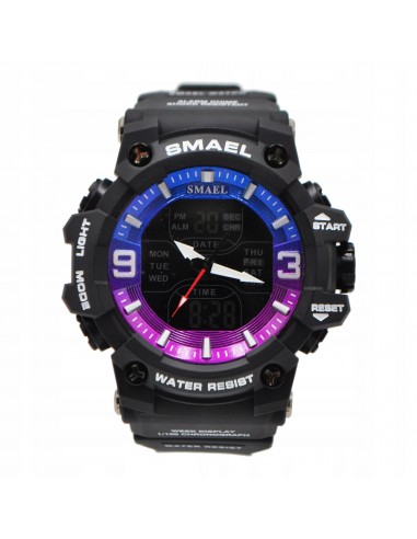 ZEGAREK MĘSKI SMAEL DUAL SPORTOWY WODOSZCZELNY W8