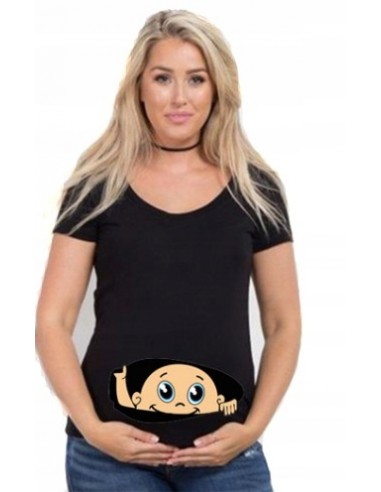 BLUZKA Koszulka Ciążowa BOBAS dla mamy Dziecko04XL