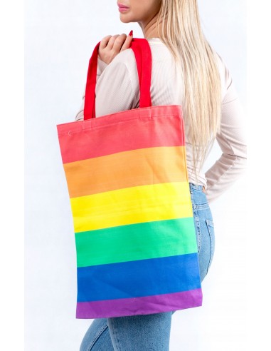 TORBA Shopper BAWEŁNIANA Tęczowa PRIDE LGBT XXL