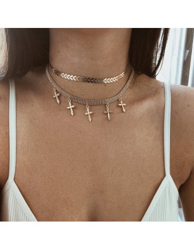 NASZYJNIK CHOKER CELEBRYTKA DŁUGA BOHO ZŁOTY 41