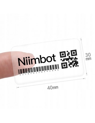 .NIIMBOT Naklejki Seria B 40*30mm TRANSPARENTNE