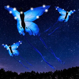 LATAWIEC XXL Motyl NIEBIESKI Świecący LED 150cm - miniatura 9