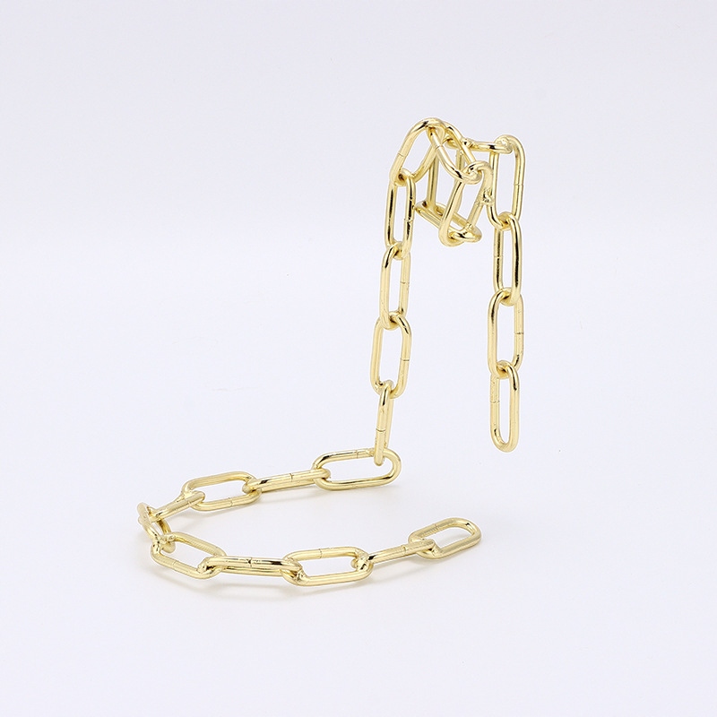 STOJAK UCHWYT NA WINO BUTELKĘ ALKOHOL ZŁOTY ŁAŃCUCH STYLOWY PREZENT - obrazek 8