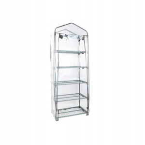 MINI SZKLARNIA OGRODOWA BALKONOWA PIONOWA NA BALKON 5 POZIOMÓW metalowa XXL - miniatura 6