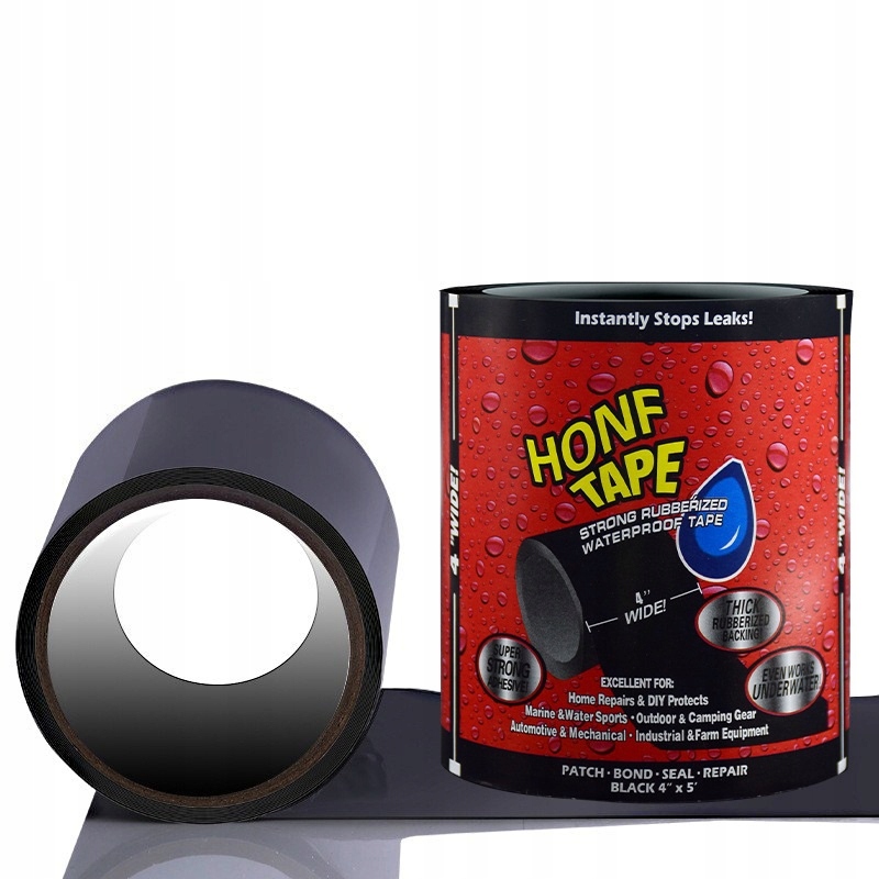 TAŚMA USZCZELNIAJĄCA WODOODPORNA DO RUR WYCIEKÓW BASENÓW NAMIOTÓW 10x152cm