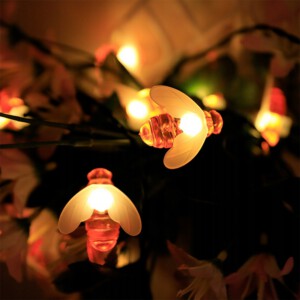 Lampki SOLARNE Ogrodowe KOMPLET 5 metrów 20 LED Pszczoły PSZCZÓŁKI Ciepłe - miniatura 7
