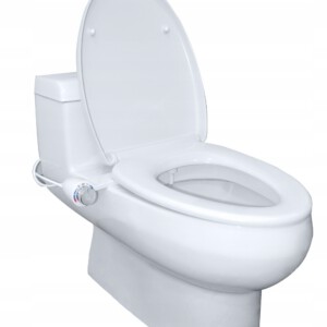 BIDET NAKŁADKA MYJĄCA TOALETOWA SAMOCZYSZCZĄCA SMART DESKA WC BIAŁA - miniatura 2