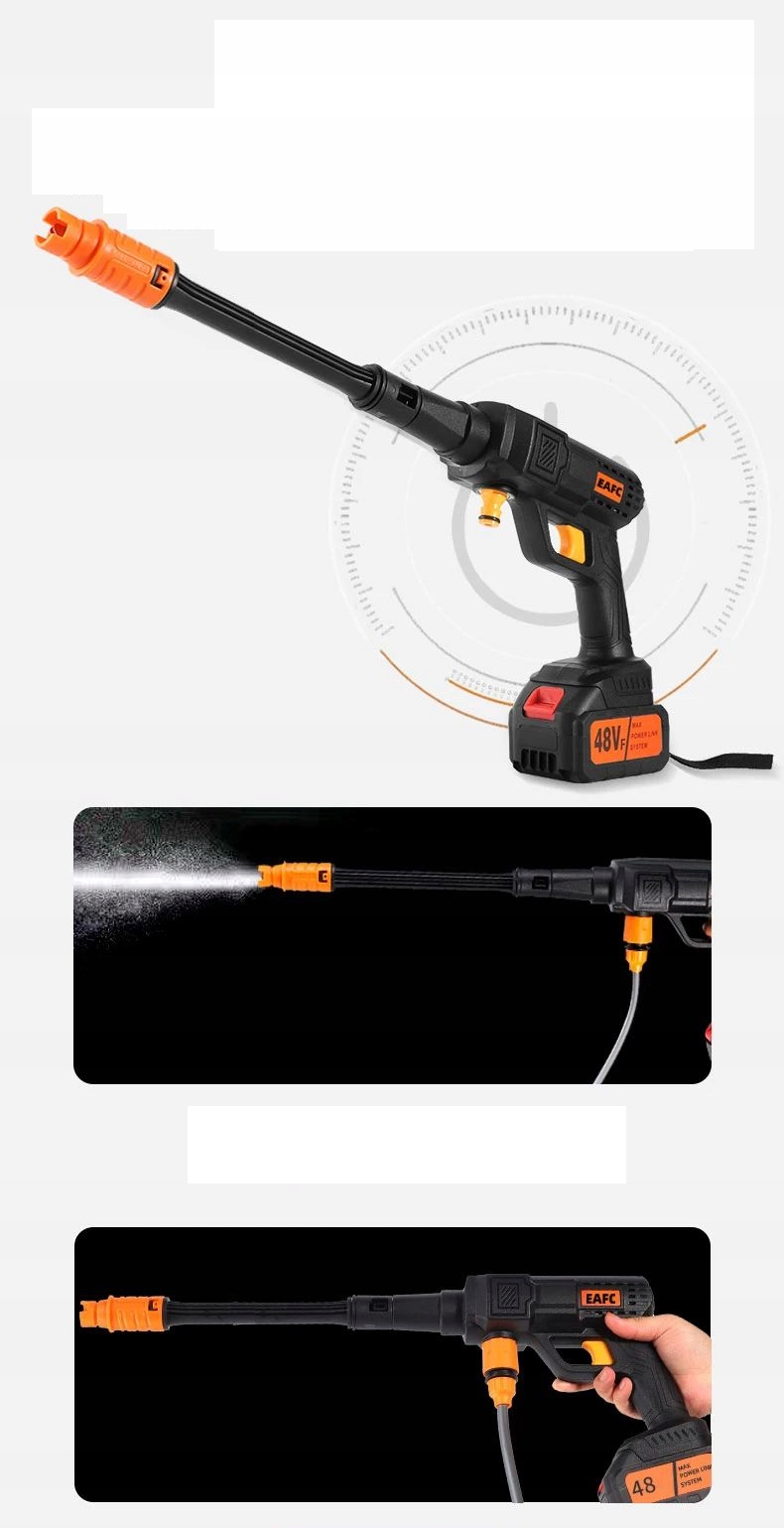 MYJKA Ciśnieniowa AKUMULATOROWA do 100bar ZESTAW 600W OGRODOWA - obrazek 7