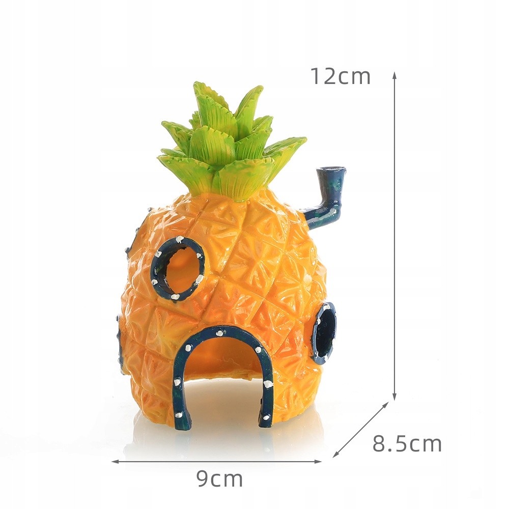 OZDOBA AKWARIOWA Ananas 12cm L do akwarium - obrazek 6