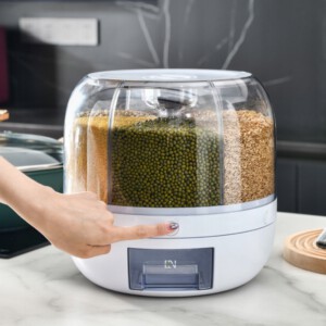 PODAJNIK NA KASZĘ RYŻ PŁATKI DOZOWNIK ORGANIZER KUCHENNY POJEMNIK 3,5kg - miniatura 12