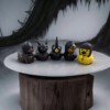 Kaczka KĄPIELOWA GOTHIC duck HEAVY METAL Czarna 15cm do WANNY PREZENT - miniatura 6