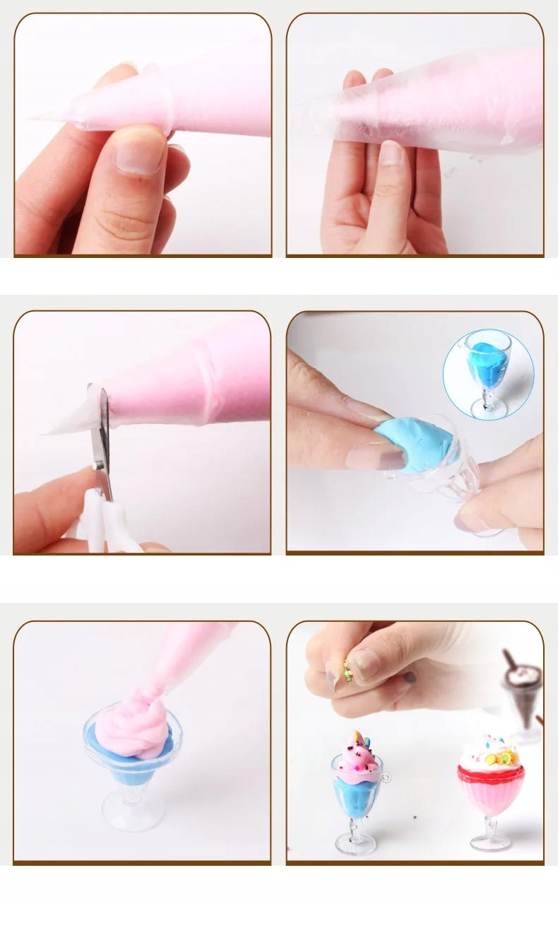 Zabawka DIY KOLOROWE DESERY LODY POSYPKI Zrób to Sam SENSORYCZNA XL ZESTAW - obrazek 15