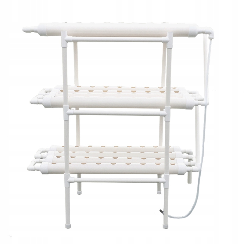 Zestaw system do HYDROPONIKI do WARZYW SAŁATY 108 miejsc +POMPA STELAŻ UPVC - zdjęcie 3