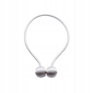 SPINKA ZAPIĘCIE ZASŁON Firan KLAMRA MAGNES Biała - miniatura 5