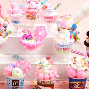 Zabawka DIY KOLOROWE DESERY LODY POSYPKI Zrób to Sam SENSORYCZNA XL ZESTAW - miniatura 5