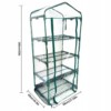 MINI SZKLARNIA OGRODOWA METAL BALKONOWA PIONOWA NA BALKON 4 POZIOMY FOLIAK - miniatura 5
