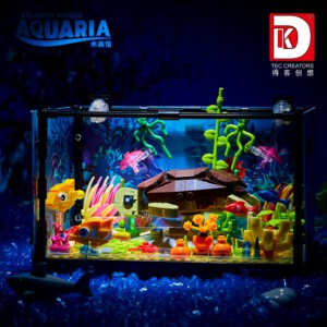 KLOCKI AKWARIUM RYBY ZESTAW KLOCKÓW Żółw Morski ZABAWKA DLA DZIECI PREZENT - miniatura 9