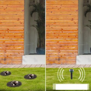 ULTRADŹWIĘKOWY ODSTRASZACZ SOLARNY NA KRETY NORNICE SZCZURY WĘŻE SZKODNIKI - miniatura 15