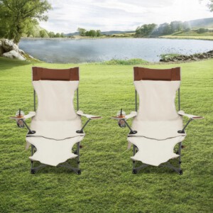 LEŻAK OGRODOWY TURYSTYCZNY PLAŻOWY SKŁADANY POKROWIEC CZARNY FOTEL PODNÓŻEK - miniatura 8