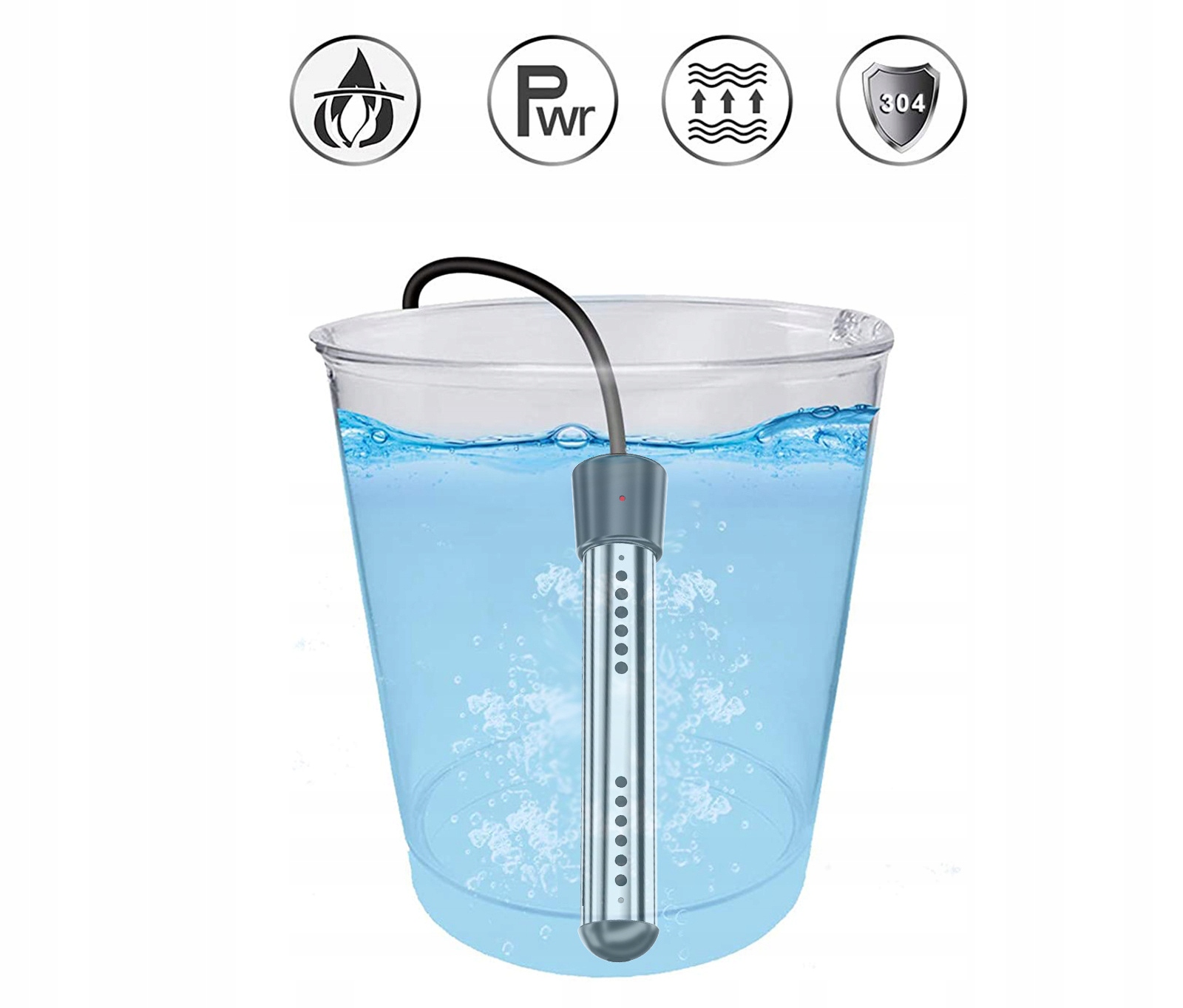 GRZAŁKA BASENOWA 3000W PODGRZEWACZ DO WODY BASENU TIMER WYŁĄCZNIK CZASOWY - obrazek 5