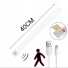 LAMPKA LED Podszafkowa z CZUJKĄ RUCHU Ładowana USB na MAGNESY 6500K 6W 40cm - miniatura 2