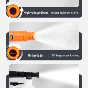 MYJKA Ciśnieniowa AKUMULATOROWA do 100bar ZESTAW 600W OGRODOWA - miniatura 9