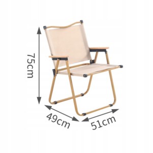 Krzesło OGRODOWE KEMPINGOWE Wędkarskie TURYSTYCZNE Plażowe Składane LEŻAK - miniatura 2