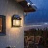 SOLARNA LAMPA OGRODOWA ŚCIENNA LAPKA NA TARAS ELEWACYJNA 1200mAh IP65 21cm - miniatura 14