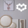 ZESTAW 8 SZTUK LAMPA LED NA ŚCIANĘ HEXAGON SZEŚCIOKĄT BIAŁA DOTYK Kwantowa - miniatura 6