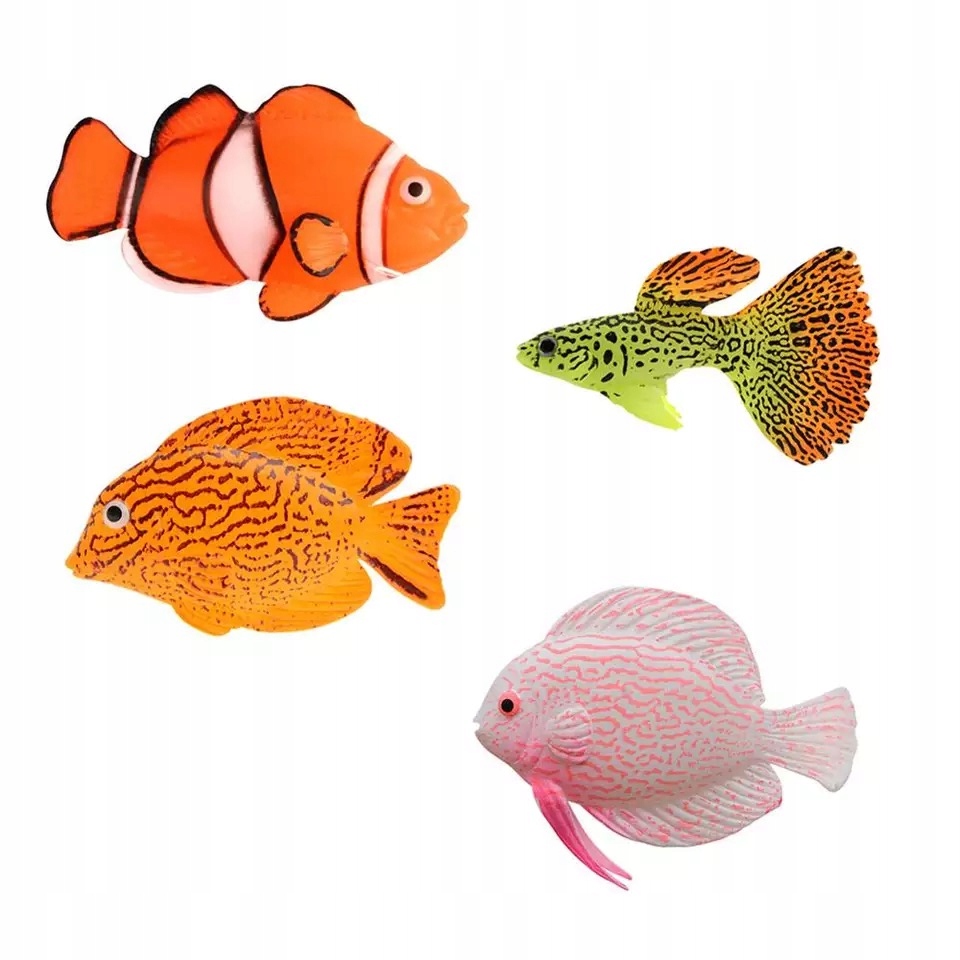 DEKORACYJNA OZDOBA AKWARIOWA RYBKA SZTUCZNA DO AKWARIUM PŁYWAJĄCA PALETKA - obrazek 5