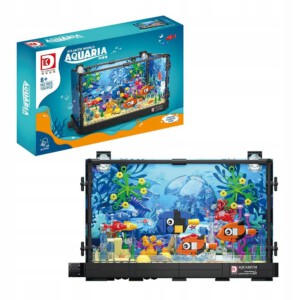 KLOCKI AKWARIUM RYBY ZESTAW KLOCKÓW Z RYBKAMI ZABAWKA DLA DZIECI PREZENT - miniatura 16