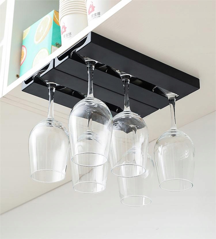 WIESZAK NA KIELISZKI LAMPKI DO WINA WINO PODWÓJNY Biały Matowy - obrazek 8