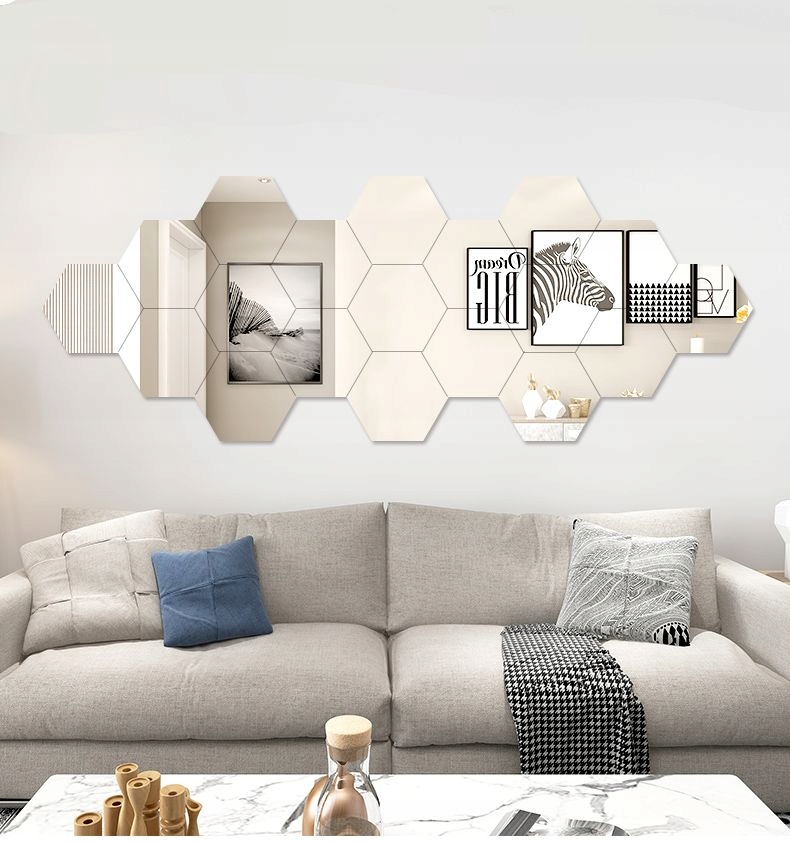 Zestaw 10 szt LUSTER Akrylowych Hexagon LUSTRO 265 - obrazek 3