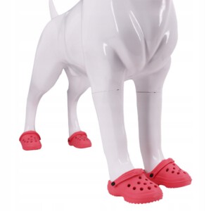 Buty KLAPKI Antypoślizgowe dla ZWIERZĄT PSÓW KOTÓW CHODAKI 1PARA RÓŻOWE - miniatura 2