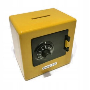 SEJF ZABAWKA DLA DZIECI SKARBONKA NA KOD SZYFR KIESZONKOWA ŻÓŁTA PREZENT