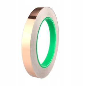 Taśma MIEDZIANA FOLIA Samoprzylepna do EKRANOWANIA NA ŚLIMAKI 10mm x 20m