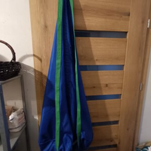 HUŚTAWKA OGRODOWA KOKON DLA DZIECI WISZĄCY FOTEL DO POKOJU NIEBIESKI - miniatura 10