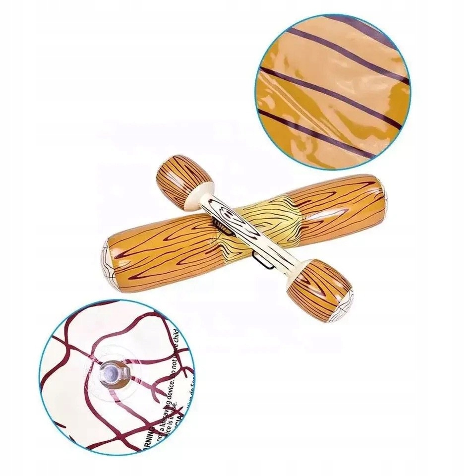 DMUCHANE ZABAWKI DO BASENU JEZIORA KŁODY DO WALK WODNYCH KOMPLET 2+2 SZT - obrazek 2