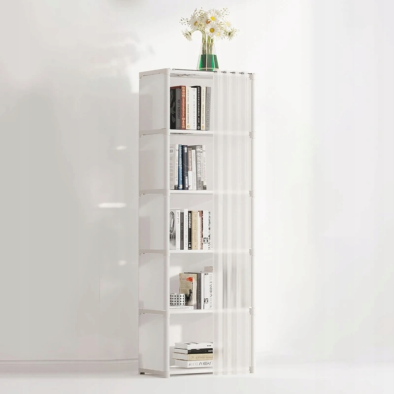 SZAFA Modułowa SKŁADANA Wieszak GARDEROBA na UBRANIA Metalowa 155x28x40 cm - obrazek 4