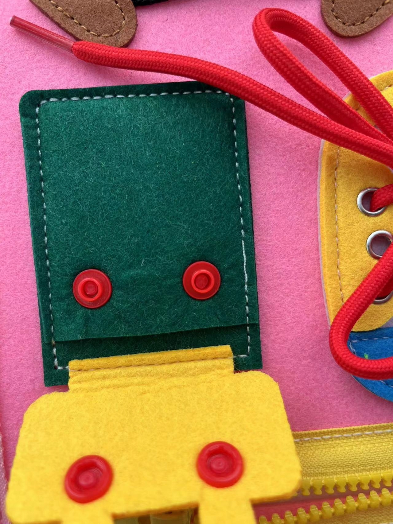 Tablica MONTESSORI Walizka EDUKACYJNA Sensoryczna dla DZIECI Manipulacyjna - zdjęcie 7