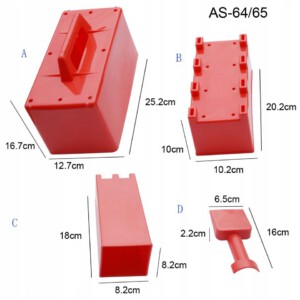 ZESTAW FOREMEK DO PIASKU ŚNIEGU KLOCKI ZABAWKA DLA DZIECI PREZENT 4szt - miniatura 8