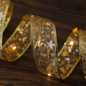 TAŚMA LED CHOINKOWA dekoracyjna WSTĄŻKA 2m 20LED - miniatura 5